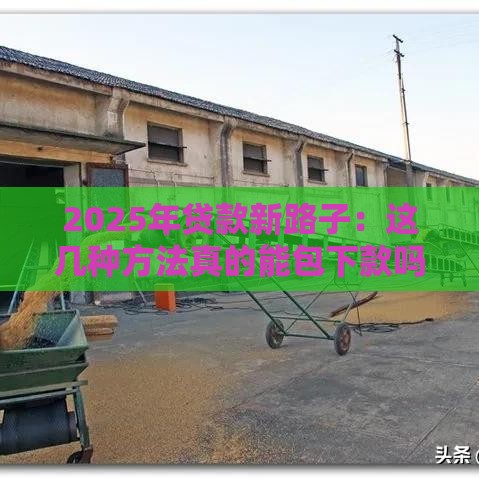 2025年贷款新路子：这几种方法真的能包下款吗？