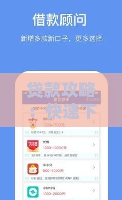 贷款攻略：快速下款的口子选择与申请技巧