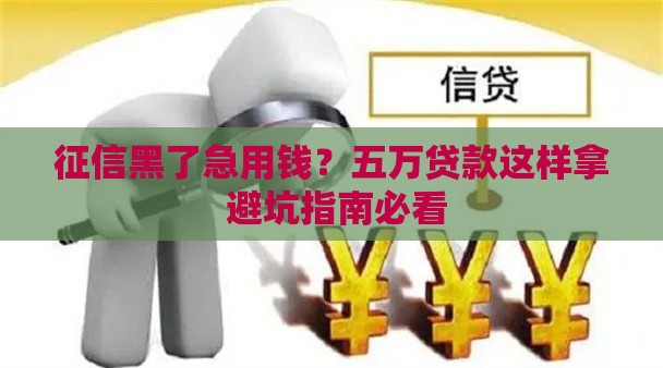 征信黑了急用钱？五万贷款这样拿 避坑指南必看