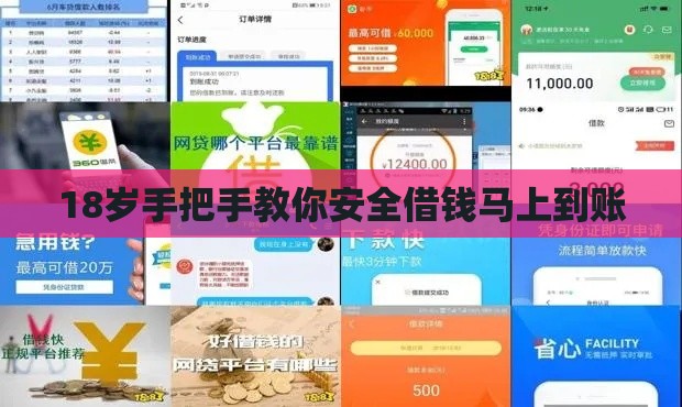 18岁手把手教你安全借钱马上到账