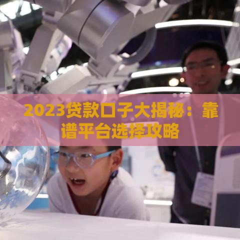 2023贷款口子大揭秘：靠谱平台选择攻略