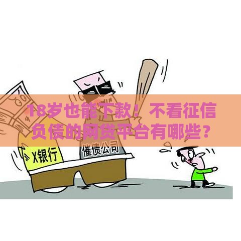 18岁也能下款！不看征信负债的网贷平台有哪些？
