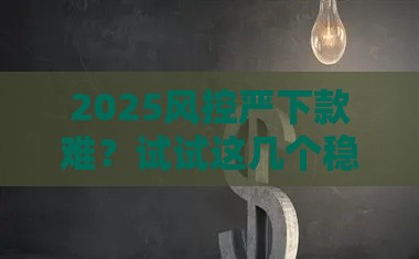 2025风控严下款难？试试这几个稳过口子！