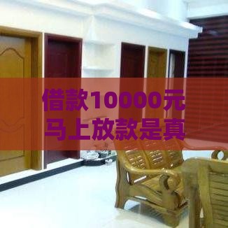 借款10000元马上放款是真的吗？3个避坑要点必看