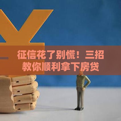 征信花了别慌！三招教你顺利拿下房贷