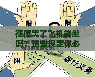 征信黑了飞机能坐吗？这些规定你必须知道！