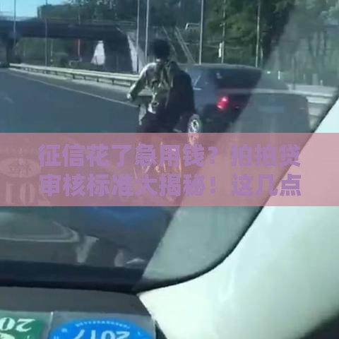 征信花了急用钱？拍拍贷审核标准大揭秘！这几点要注意