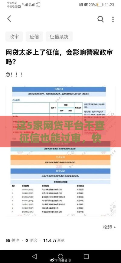 这5家网贷平台不查征信也能过审，快速到账有保障