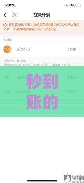 秒到账的借款渠道有哪些？