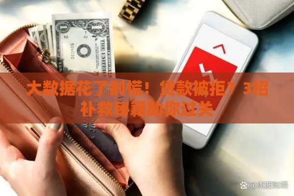 大数据花了别慌！贷款被拒？3招补救秘籍助你过关