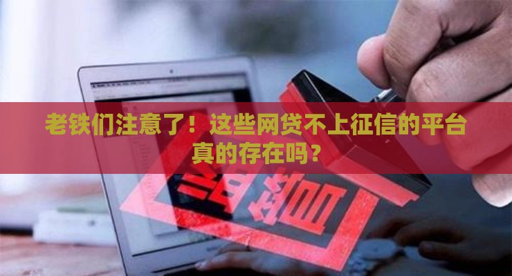 老铁们注意了！这些网贷不上征信的平台真的存在吗？