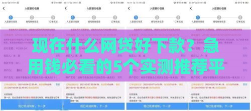 现在什么网贷好下款？急用钱必看的5个实测推荐平台！