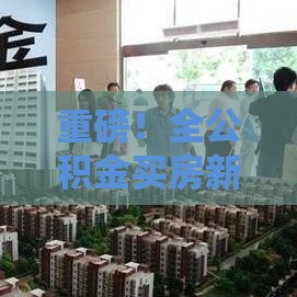 重磅！全公积金买房新政策出台 最新调整解读来了