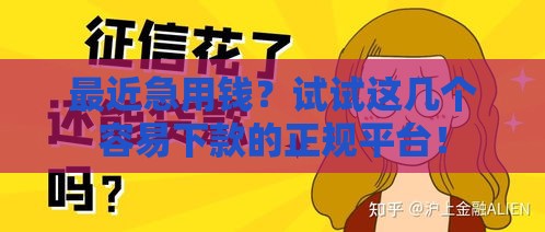 最近急用钱？试试这几个容易下款的正规平台！