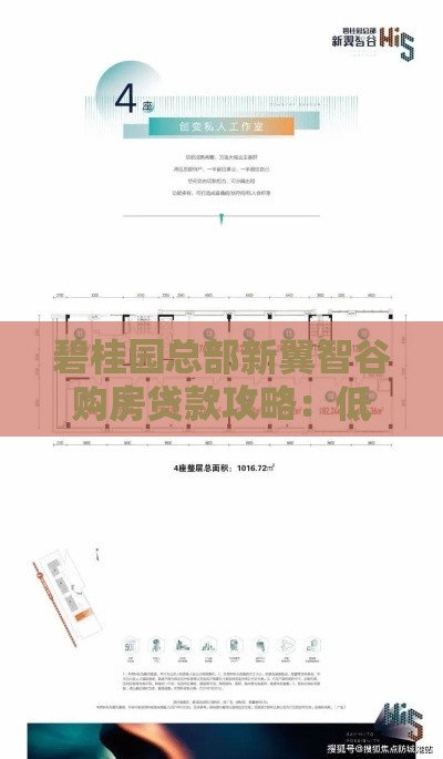 碧桂园总部新翼智谷购房贷款攻略：低利率申请条件全解析！
