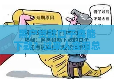 黑户贷款口子真能下款？过来人含泪总结避坑指南