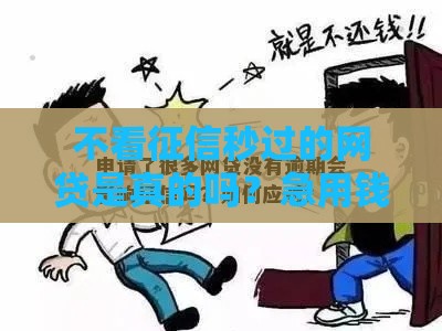 不看征信秒过的网贷是真的吗？急用钱的你先别急着申请！