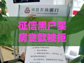征信黑户买房贷款被拒？别慌！5招教你补救上岸