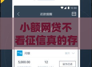 小额网贷不看征信真的存在吗？实测5家平台下款攻略