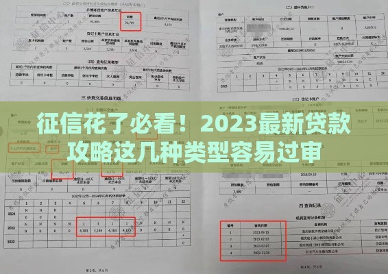征信花了必看！2023最新贷款攻略这几种类型容易过审