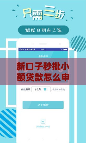 新口子秒批小额贷款怎么申请？这5个关键点必须掌握