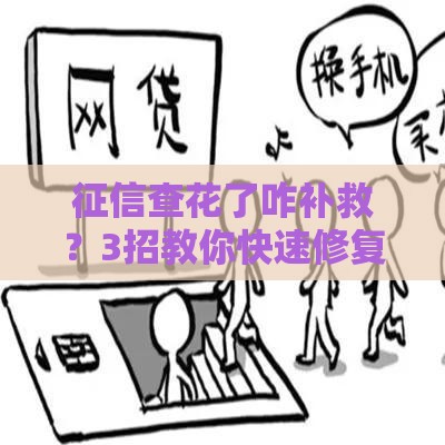 征信查花了咋补救？3招教你快速修复信用记录