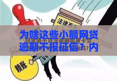 为啥这些小额网贷逾期不报征信？内行人揭秘背后门道