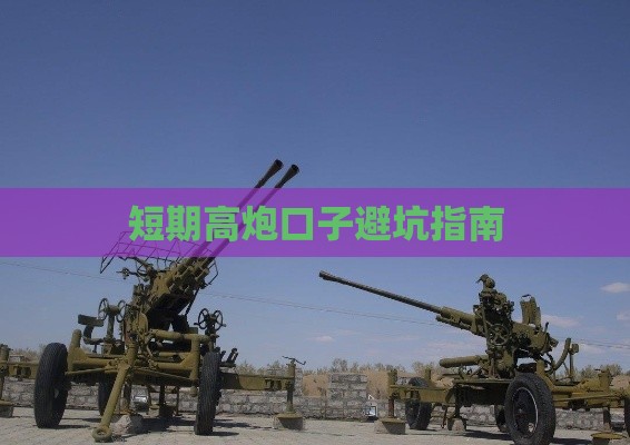 短期高炮口子避坑指南