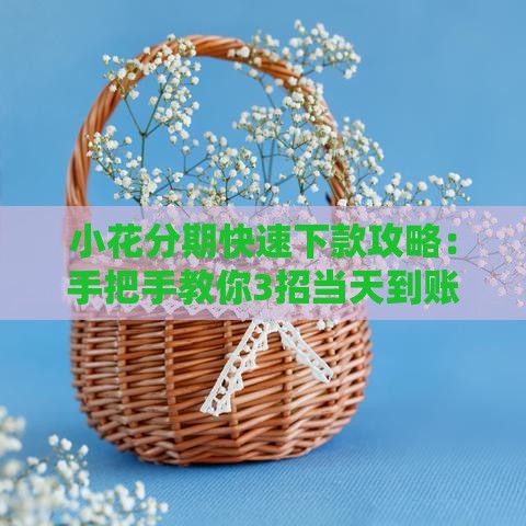 小花分期快速下款攻略：手把手教你3招当天到账