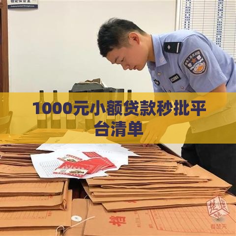 1000元小额贷款秒批平台清单