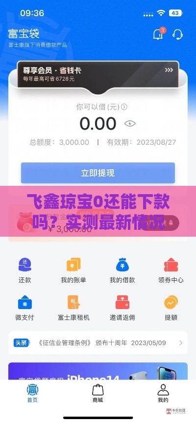飞鑫琼宝0还能下款吗？实测最新情况