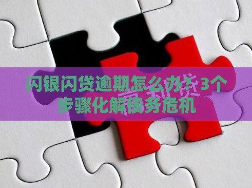 闪银闪贷逾期怎么办？3个步骤化解债务危机