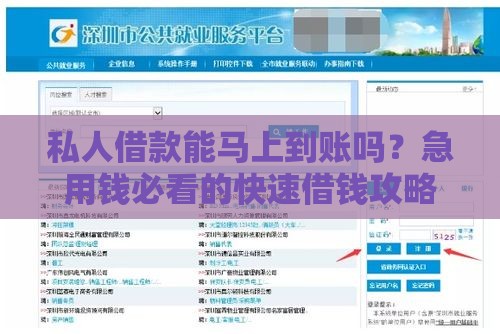 私人借款能马上到账吗？急用钱必看的快速借钱攻略