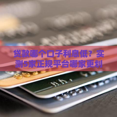 贷款哪个口子利息低？实测5家正规平台哪家更划算