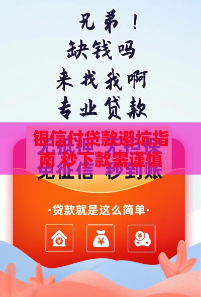 银信付贷款避坑指南 秒下款需谨慎
