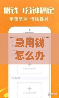 急用钱怎么办？5分钟搞懂1000元快速借款靠谱渠道
