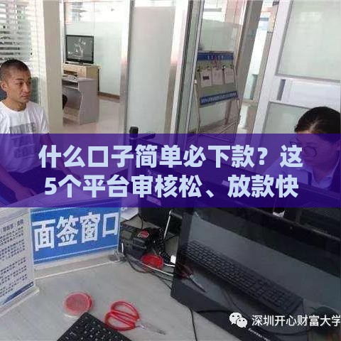 什么口子简单必下款？这5个平台审核松、放款快