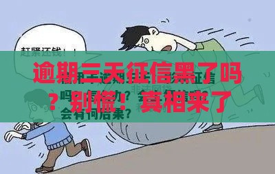 逾期三天征信黑了吗？别慌！真相来了