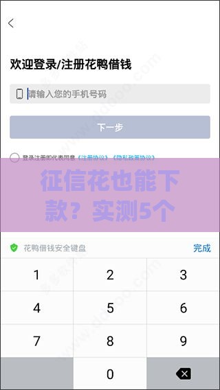 征信花也能下款？实测5个不看征信的借钱app秒到账