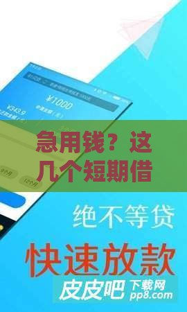 急用钱？这几个短期借款口子靠谱又好用！