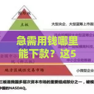 急需用钱哪里能下款？这5个正规贷款口子通过率高！