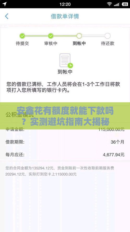 安鑫花有额度就能下款吗?实测避坑指南大揭秘 安鑫花有额度就能下款吗?实测避坑指南大揭秘