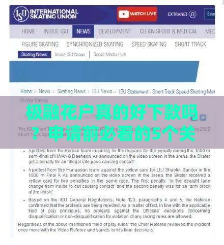 极融花户真的好下款吗？申请前必看的5个关键点解析