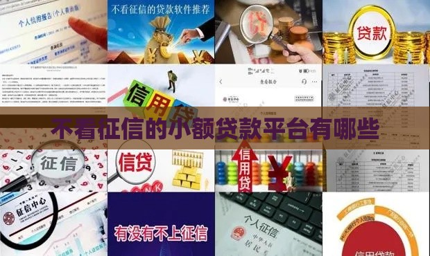 不看征信的小额贷款平台有哪些