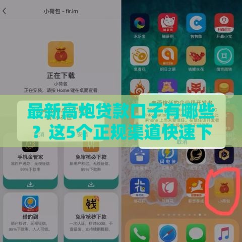 最新高炮贷款口子有哪些？这5个正规渠道快速下款！