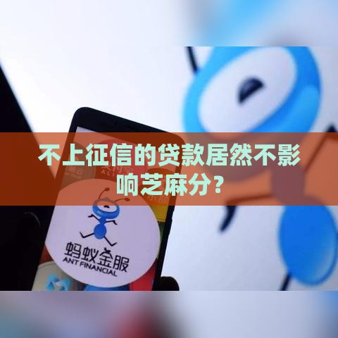 不上征信的贷款居然不影响芝麻分？