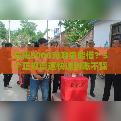 急需5000元哪里能借？5个正规渠道快速到账不踩坑