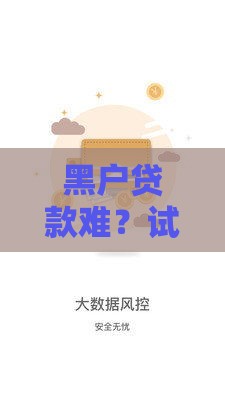 黑户贷款难？试试这些靠谱借款渠道，急用钱也能解决！