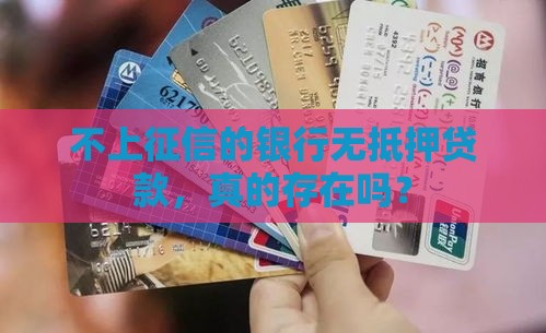 不上征信的银行无抵押贷款，真的存在吗？