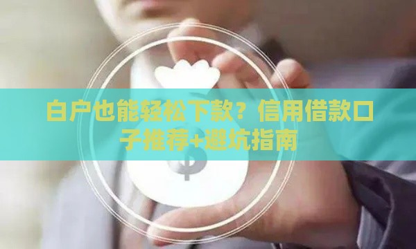 白户也能轻松下款？信用借款口子推荐+避坑指南